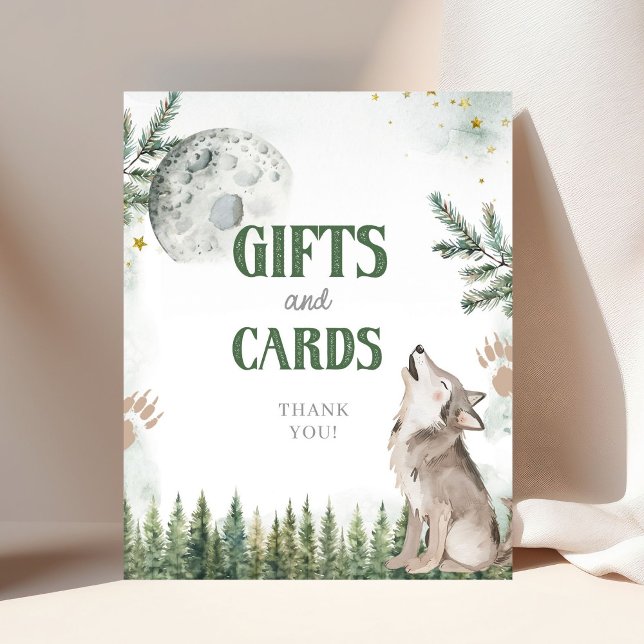 Poster Bienvenue à la Pack Forest Wolf Card et les cadeau (Créateur téléchargé)
