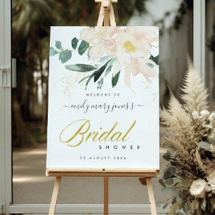 POSTER BIENVENUE À LA RÉCEPTION DE MARIAGE À L'AQUARELLE 