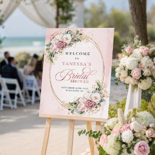 Poster Bienvenue à la réception de mariage dans le style