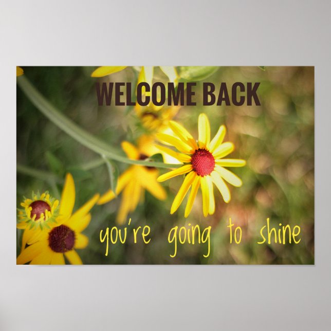 Poster Bienvenue à l'affiche de retour à l'école (Devant)