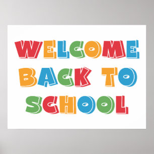 Poster Bienvenue à l'école