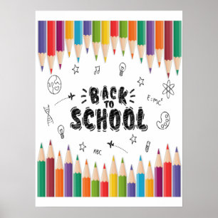 Poster Bienvenue À L'École Chemise, Premier Jour De L'Éco