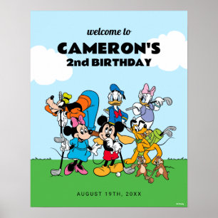 Poster Bienvenue à Mickey & Friends Golf