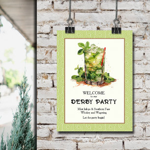 Poster Bienvenue à Mint Julep Derby