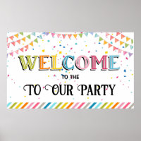 Bienvenue à notre bannière de fête