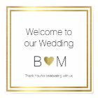 bienvenue à notre mariage, accueil