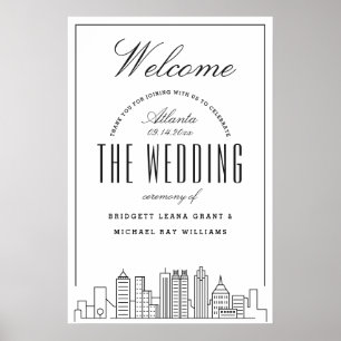 Poster Bienvenue à Our Atlanta Mariage !