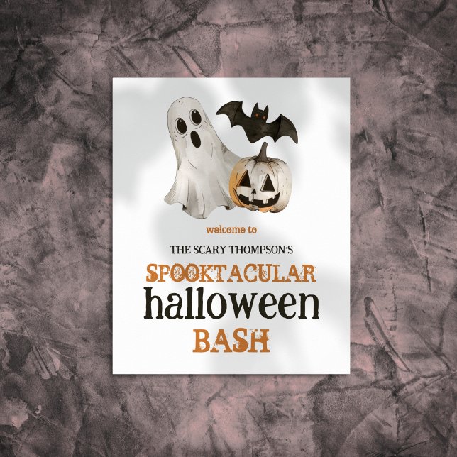 Poster Bienvenue à Spooktacular Halloween Party (Créateur téléchargé)