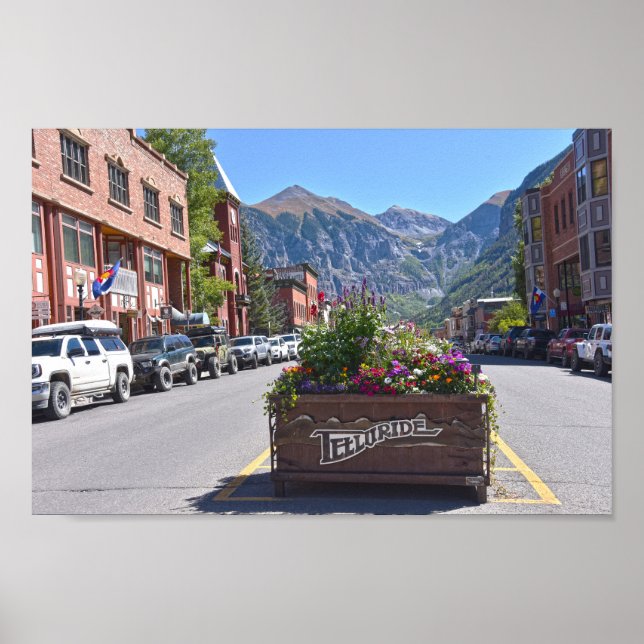 Poster Bienvenue à Telluride, Colorado (Devant)