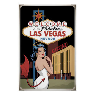 Poster Bienvenue au fabuleux Las Vegas Nevada