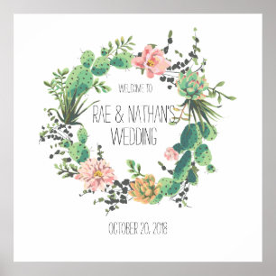 Poster Bienvenue au Mariage