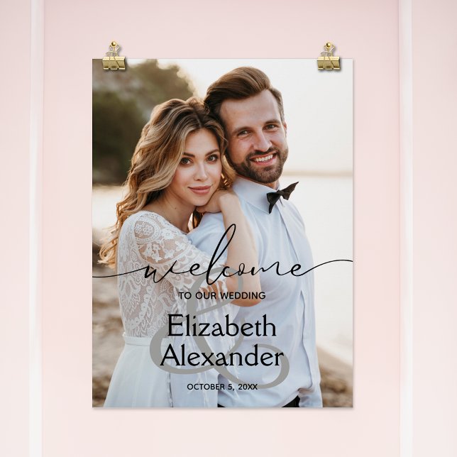 Poster Bienvenue au Mariage Ampersand (Créateur téléchargé)