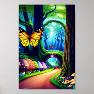 Poster Bienvenue au pays des merveilles