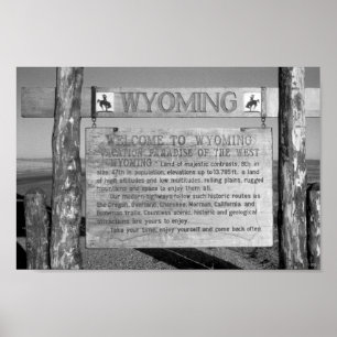 Poster Bienvenue au Wyoming 1959