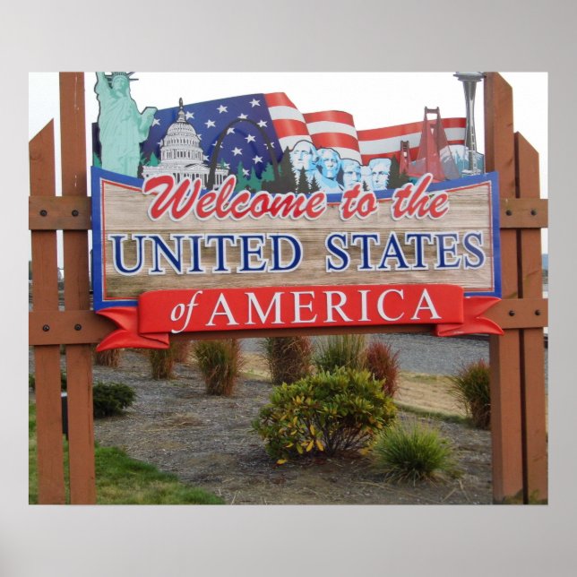 Poster Bienvenue aux Etats-Unis (Devant)