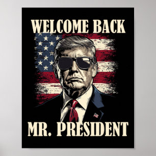 Poster Bienvenue Byck M. le président Donald Trump Victoi