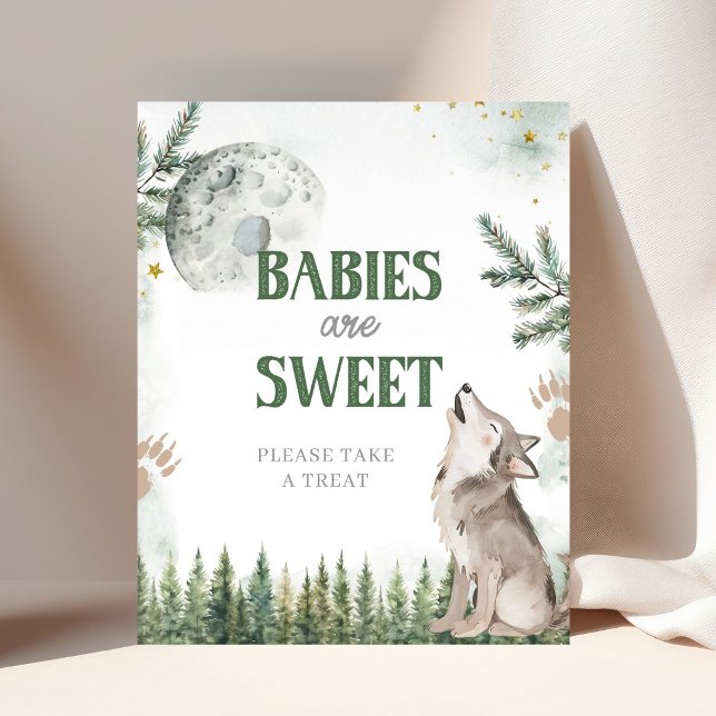 Poster Bienvenue dans le pack Forest Wolf Baby are Sweet (Créateur téléchargé)