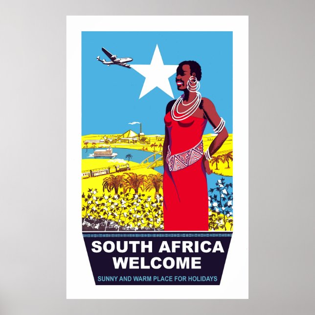 Poster Bienvenue en Afrique du Sud (Devant)
