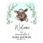 Bienvenue Eucalyptus Cow Calf Baby shower