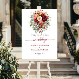 Poster Bienvenue Fleurs de Bourgogne Bohème d'Automne ave