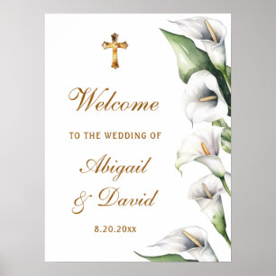 Poster Bienvenue Mariage Religieux Callas