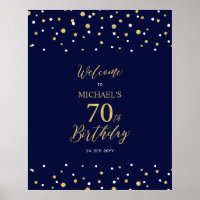 Bienvenue pour les 70 ans Fête d'anniversaire avec