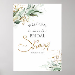 Poster Bienvenue pour un mariage ou une baby shower de ve