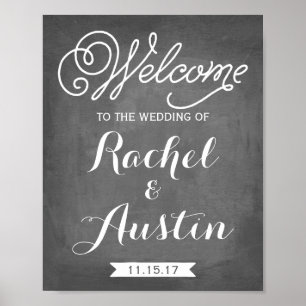 Poster Bienvenue Sur Le Panneau Mariage   Décor Mariage