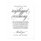 Bienvenue sur notre panneau de cérémonie débranché