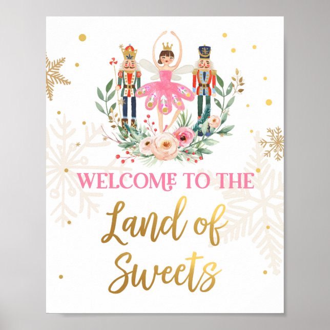 Poster Bienvenue Terre de sucreries Casse-noix Ballerina  (Devant)