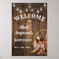 Bienvenue Western Cowboy Boots Casquette Anniversa
