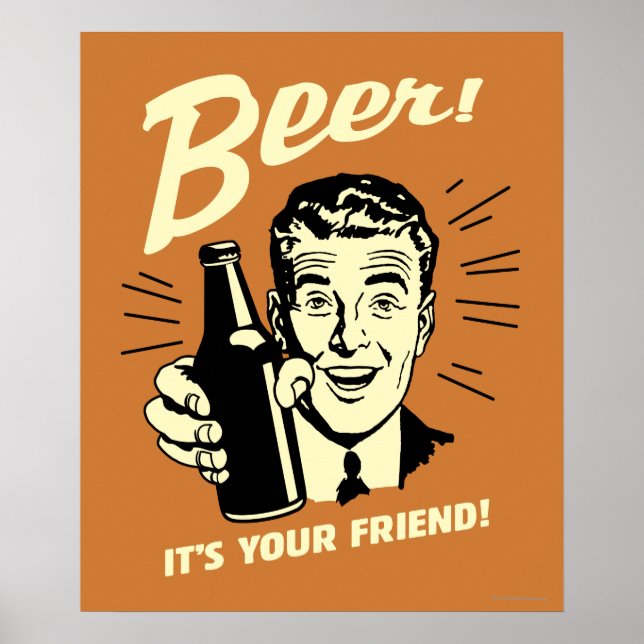 Poster Bière : C'est ton ami (Devant)
