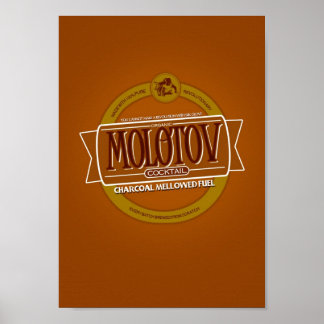 Poster Bière cocktail Molotov