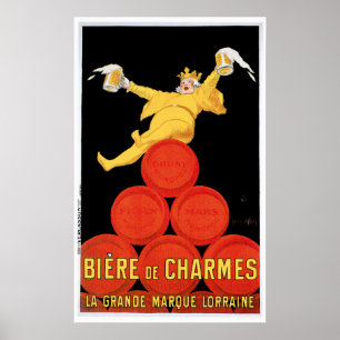 Poster Biere De Charmes Boissons Vintages Et Art