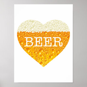 Poster Bière de coeur