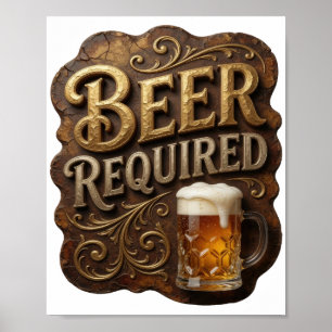 POSTER BIÈRE ÉDITÉE REQUIS