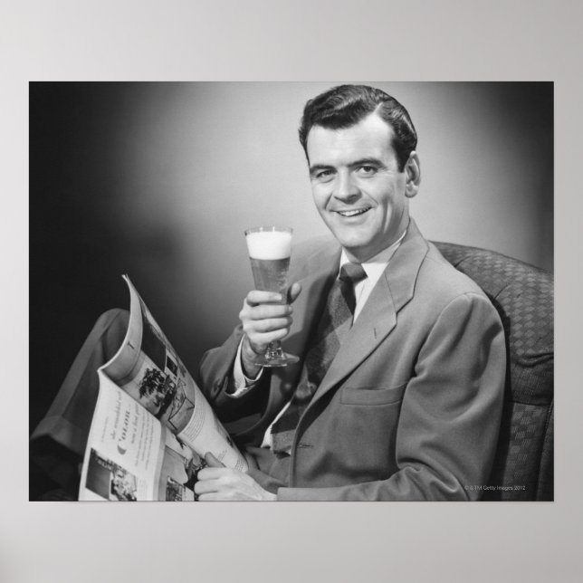 Poster Bière froide (Devant)