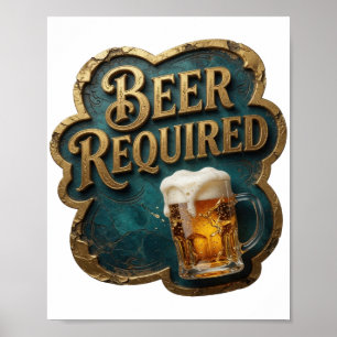 POSTER BIÈRE MODERNE REQUISE