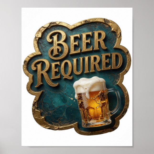 POSTER BIÈRE MODERNE REQUISE (Devant)
