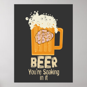 Poster Bière que vous trempez dedans Imprimer