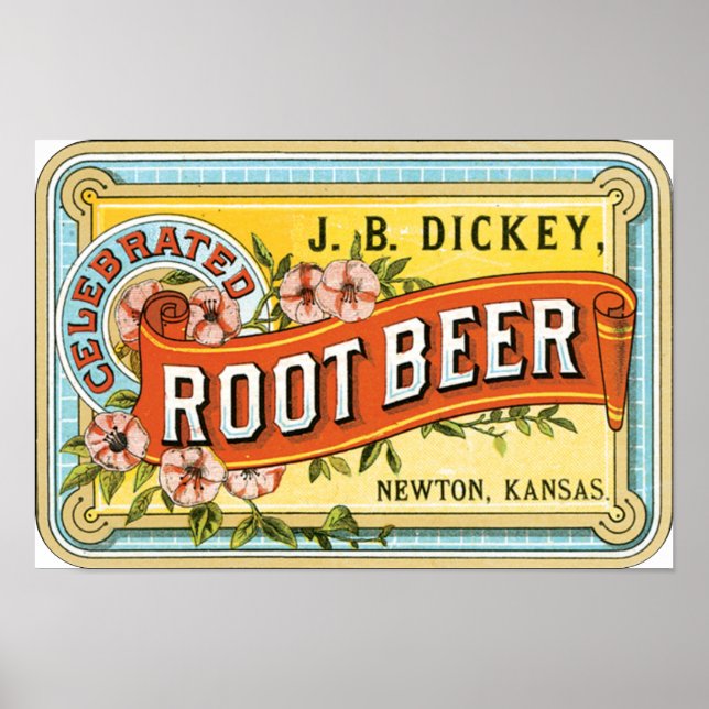 Poster Bière racine Dickey (Devant)