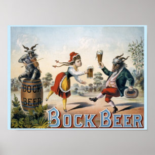 Poster Bière vintage Bock