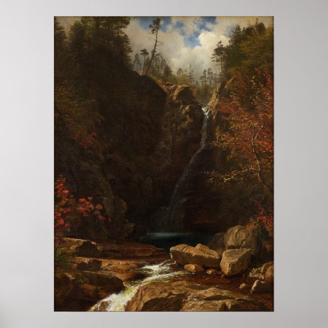 Poster Bierstadt - Glen Ellis Falls (Devant)