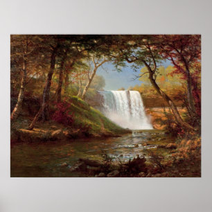 Poster Bierstadt Minnehaha Falls peinture