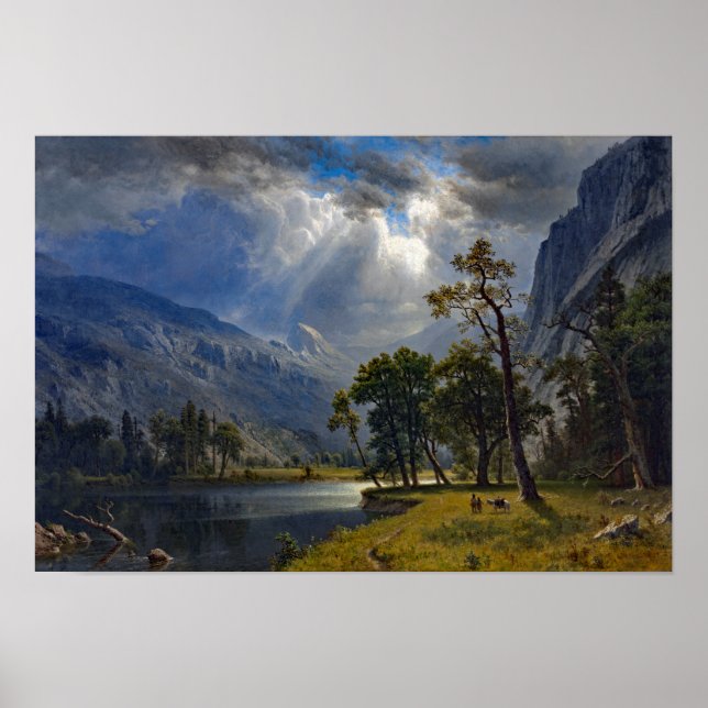 Poster Bierstadt Mont Starr King Yosemite Peinture (Devant)
