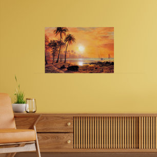 Poster Bierstadt - Paysage Tropical