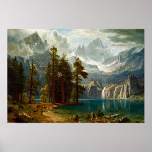 Poster Bierstadt Sierra Nevada Peinture
