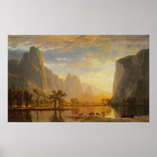 Poster Bierstadt - Vallée Du Yosemite