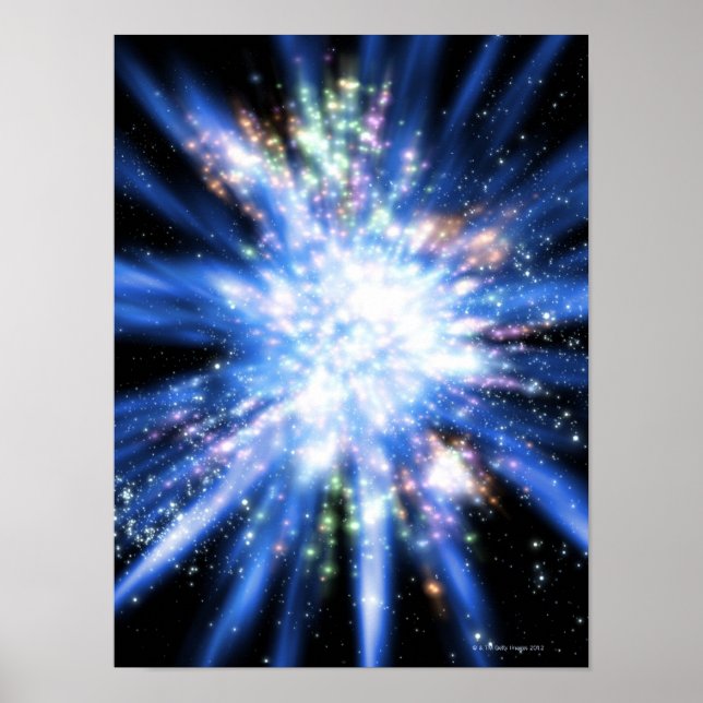Poster Big Bang de l'espace extra-atmosphérique (Devant)
