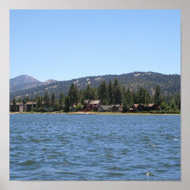 Poster Big Bear Lake, CA (Devant)